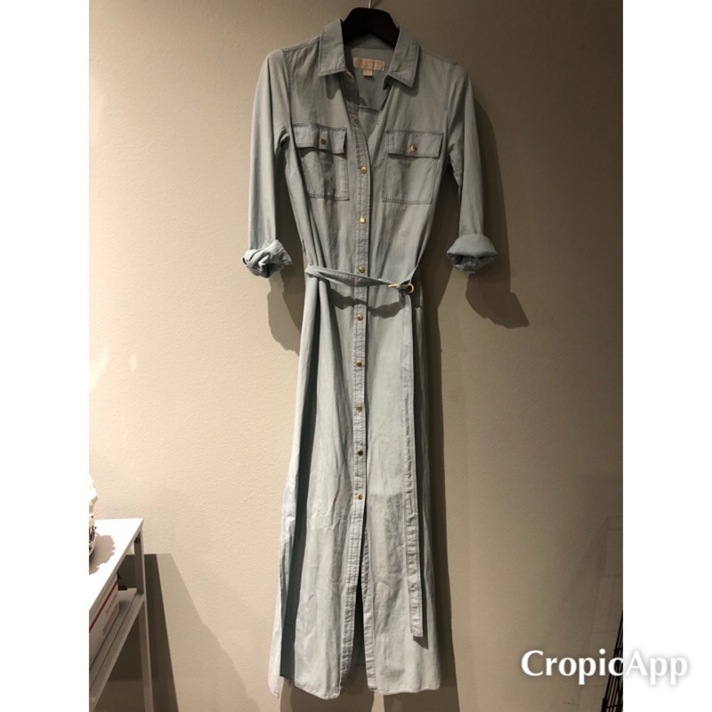 Michael Kors lifestyle denim maxi dress